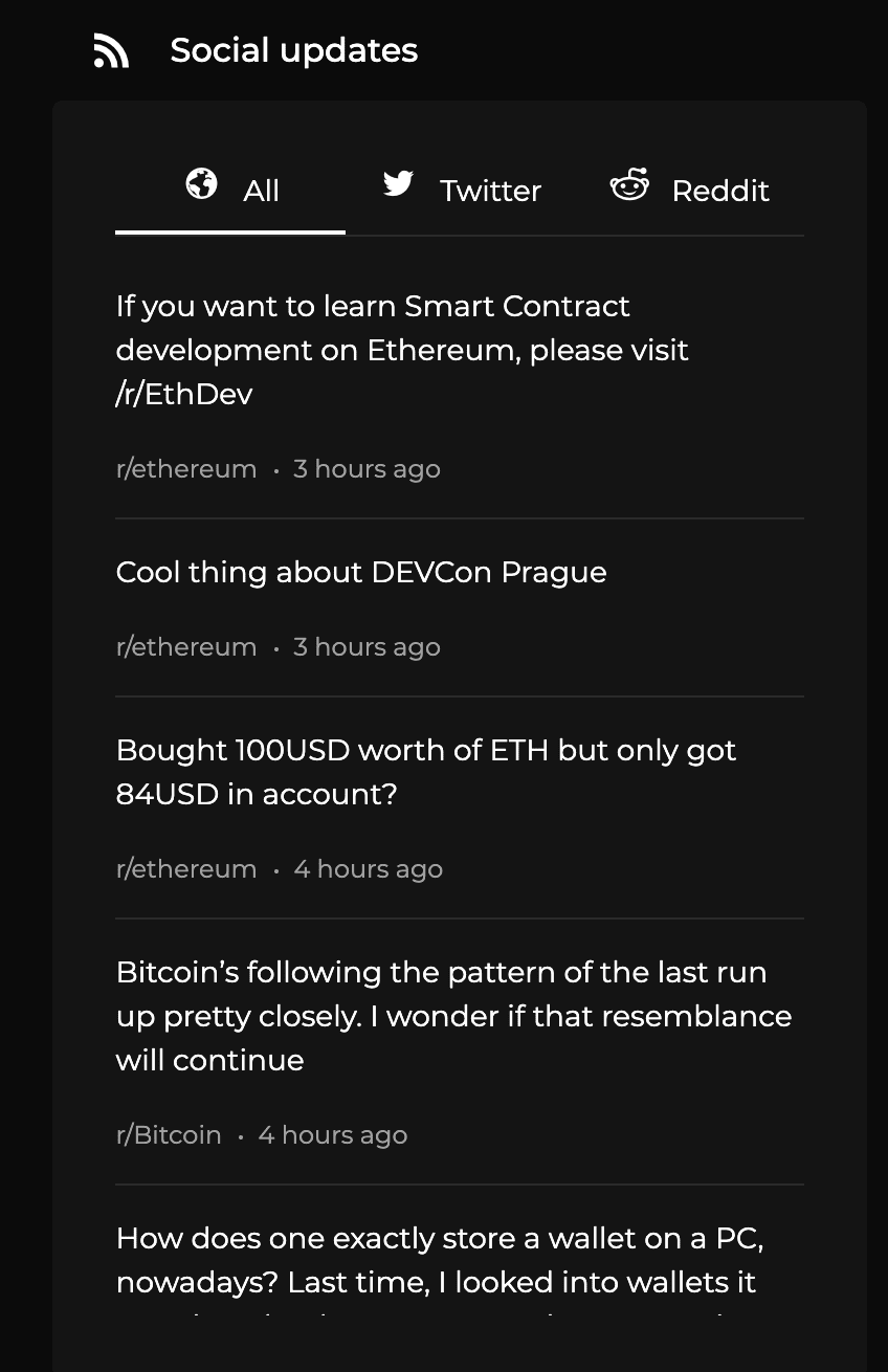 Track Social Media Updates 