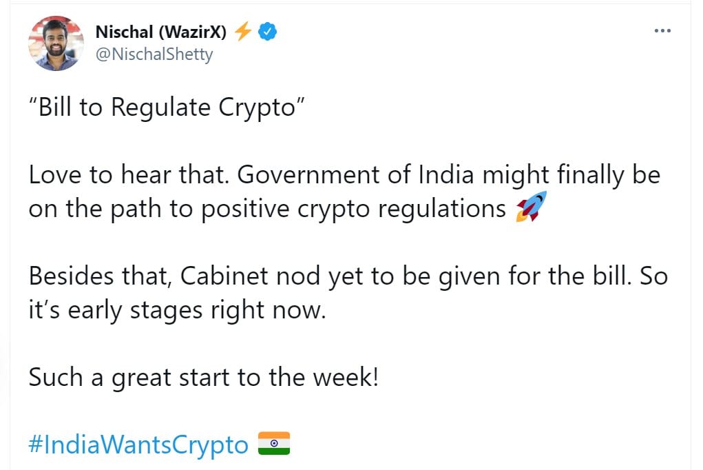 Cryptocurrencies, Indian Government Recommends Ban on  all Cryptocurrencies