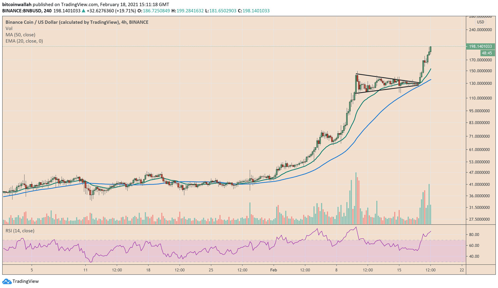 Binance Coin, BNB, BNBUSD, BNBBTC, cryptocurrency
