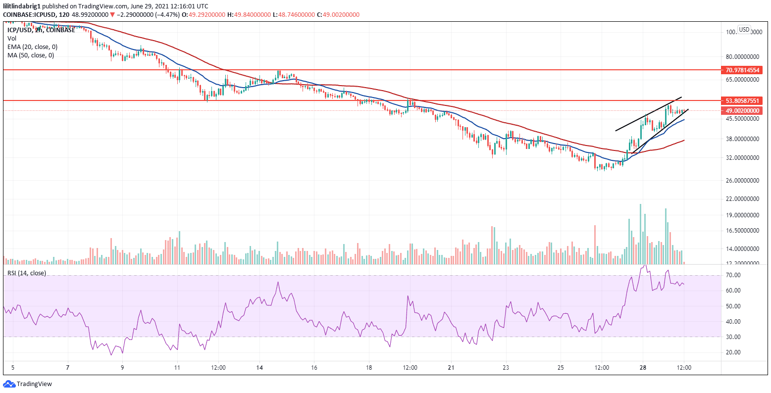 Internet Computer Protocol (ICP) 2h chart. Source: ICPUSD on TradingView.com