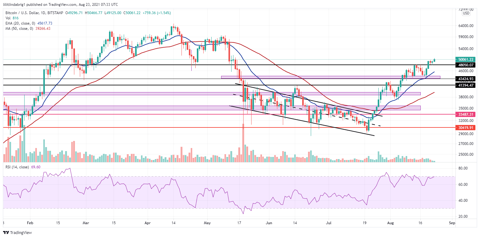 Bitcoin daily price chart