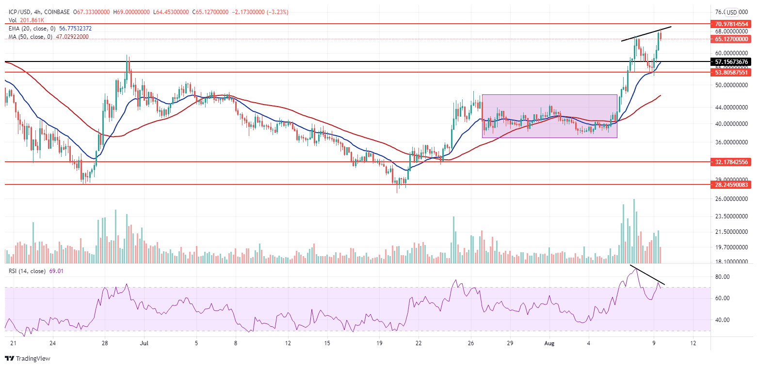 Internet Computer rallies 30% again, after a brief decline. Source: ICPUSD on TradingView.com 