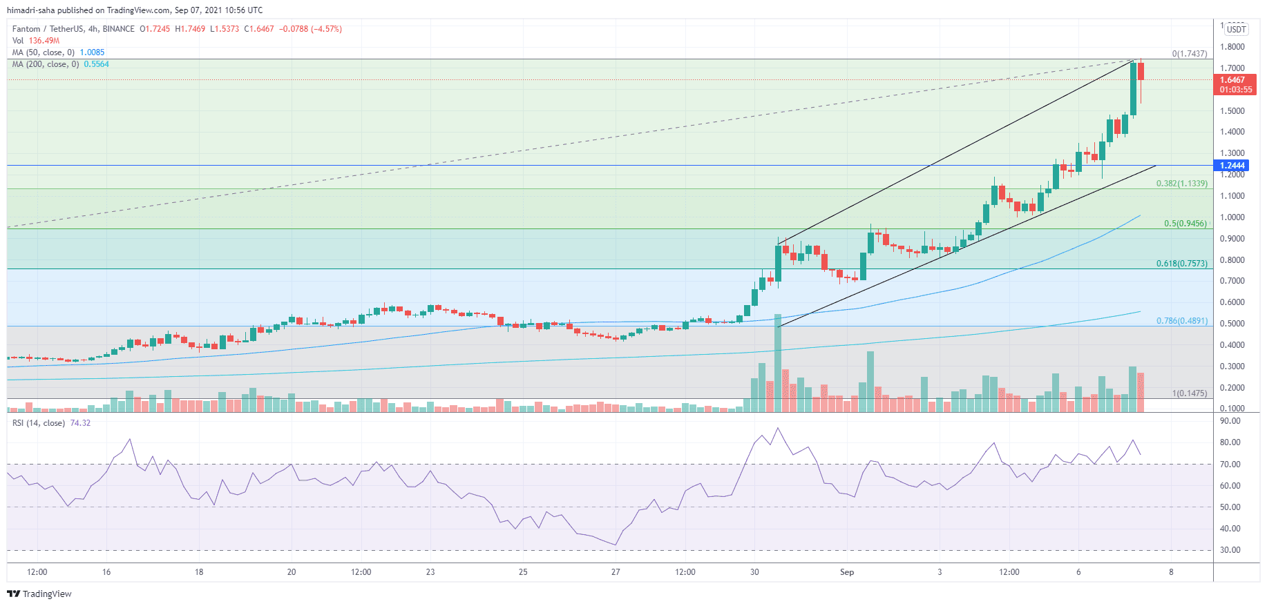 Fantom's FTM risks significant correction