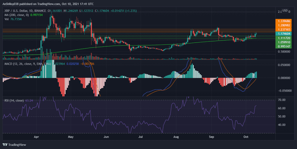 MACD is strongly bullish for XRP. Source: XRPUSD on Tradingview.com 
