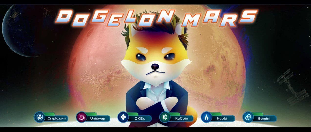 Dogelon Mars (ELON) is listed on several major cryptocurrency exchanges Dogelon Mars (ELON) is listed on several major cryptocurrency exchanges in the recent weeks.