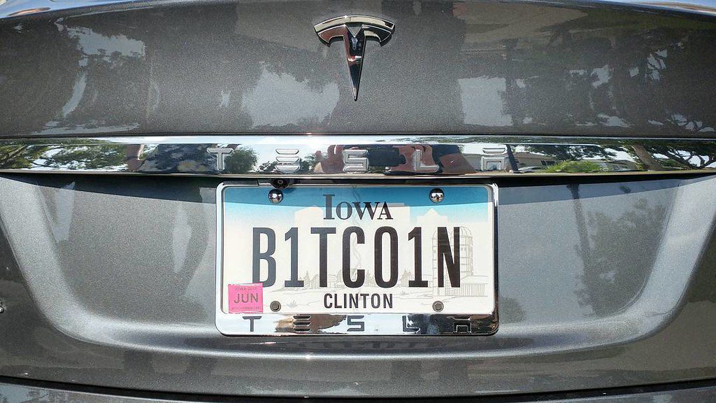 Tesla's Bitcoin holdings might vanish if BTC prices cash to $30,000. Image from Creative Commons