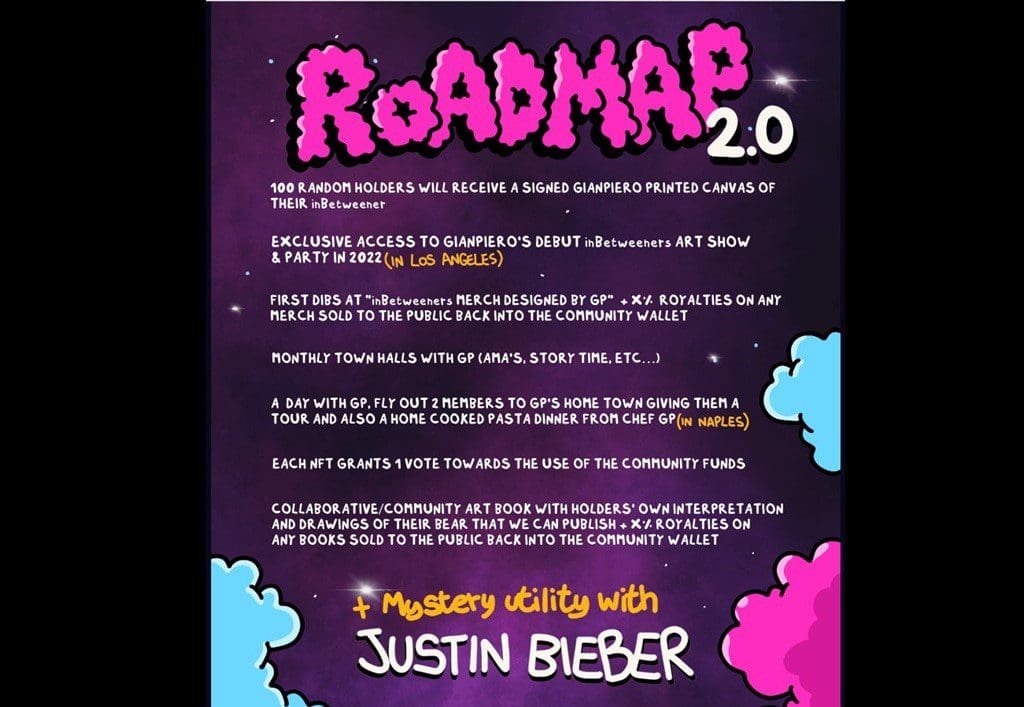 The InBetweeners NFT project has Justin Bieber's support.