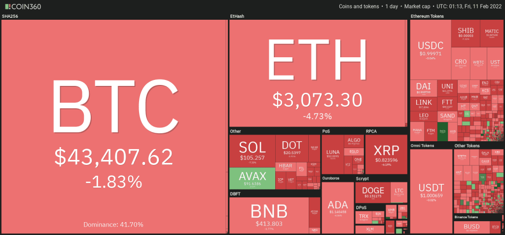 Cryptocurrency market performance