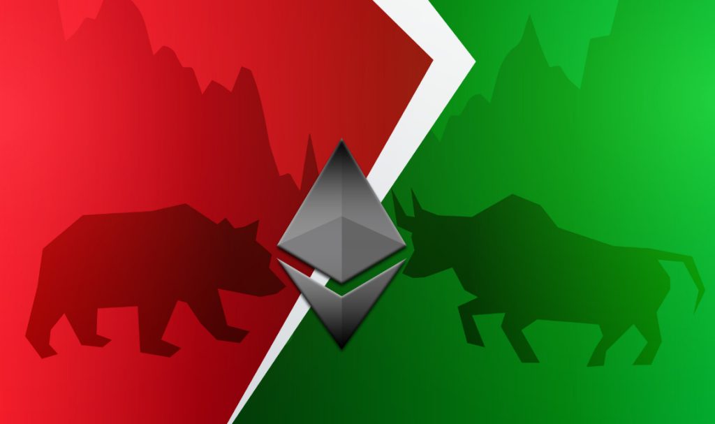 Ethereum prices broke below a bearish pennant with a nearly 38% price target. Image from freepik and Cryptologos