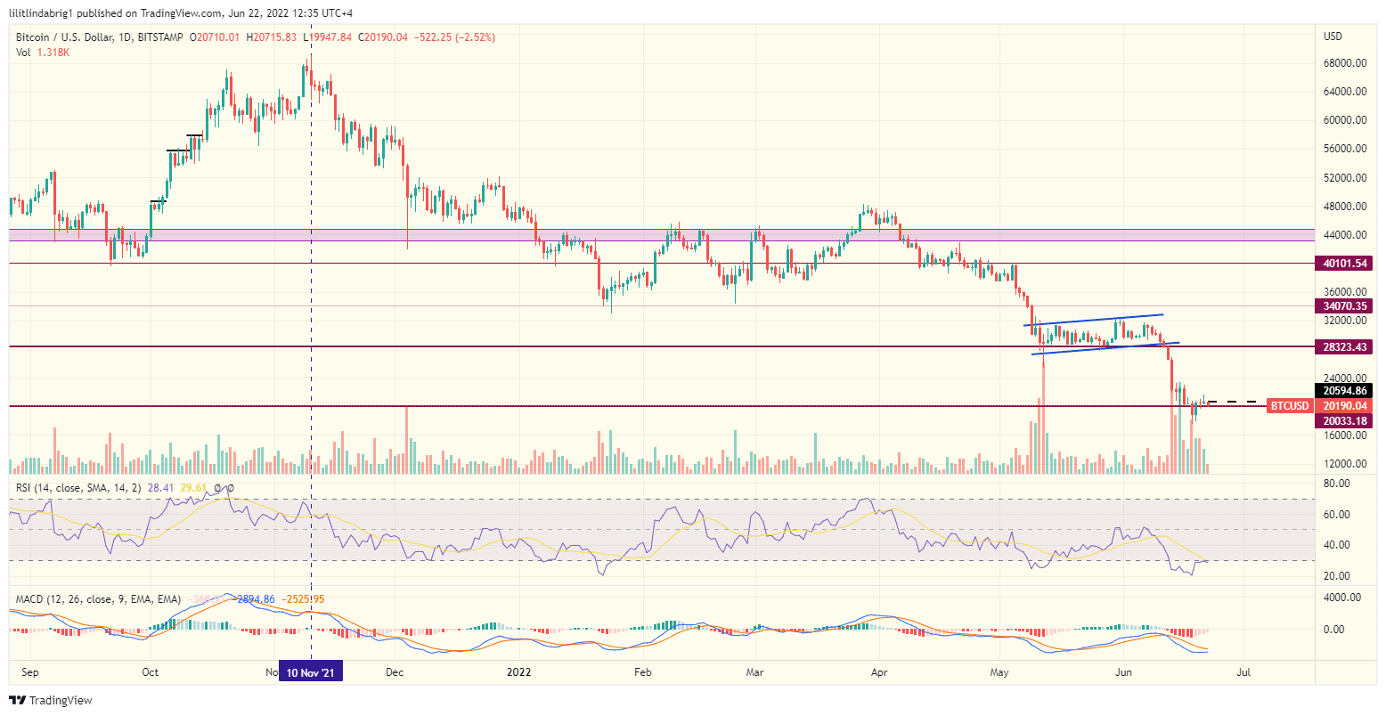 Bitcoin (BTC) daily price action. Source: TradingView.com