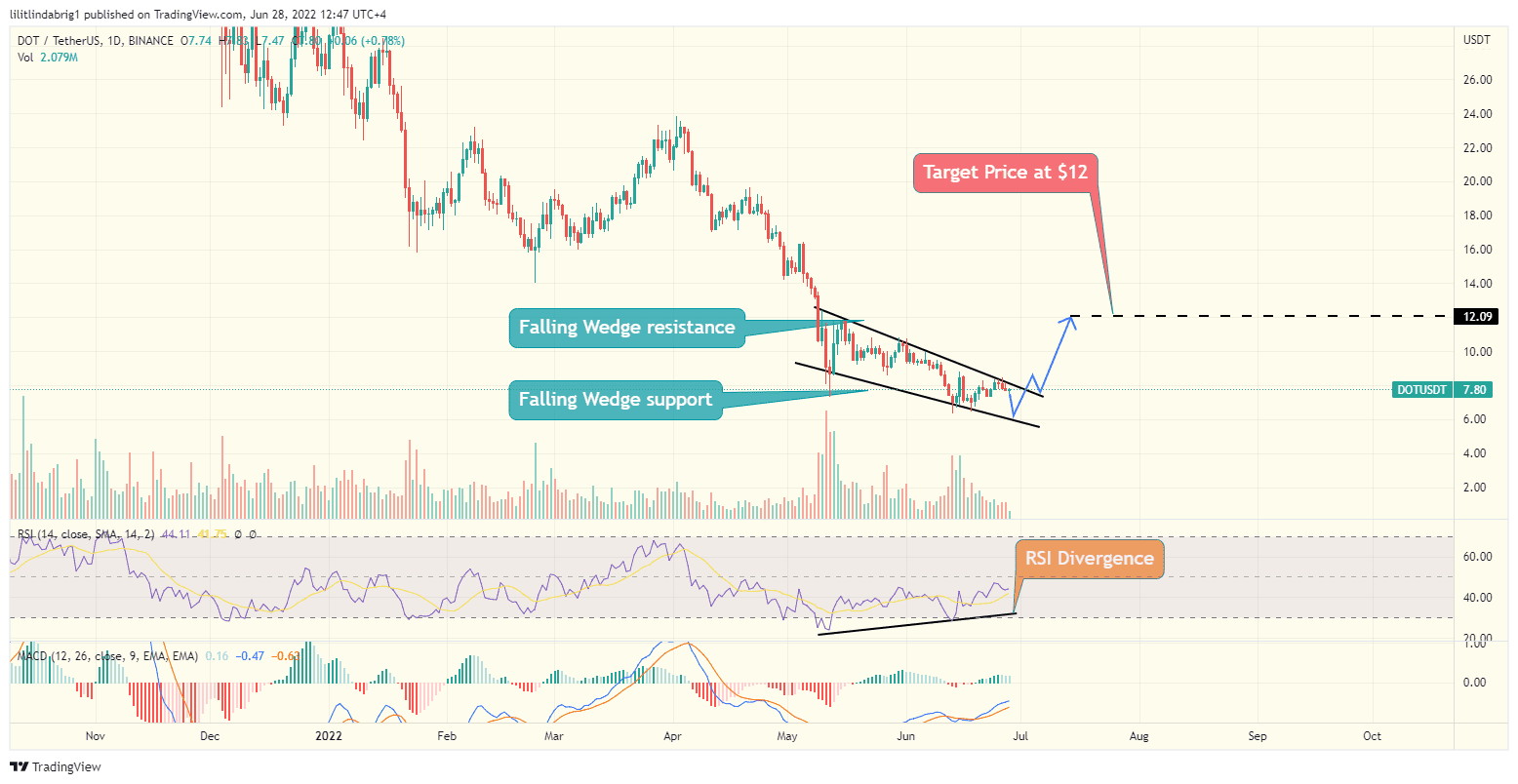 Polkadot (DOT) daily price chart. Source: TradingView.com