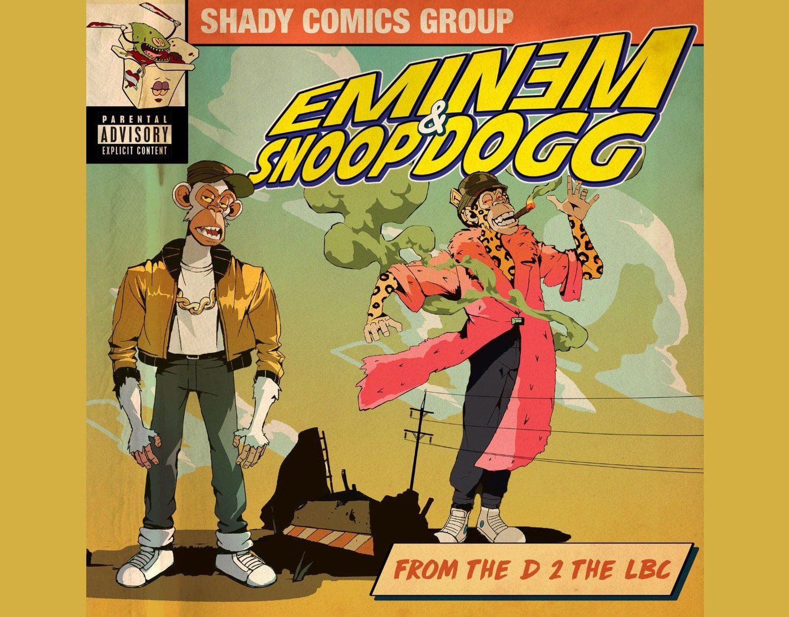 Grammy Award winning singers Snoop Dogg & Eminem have released a BAYC-themed music video titled From The D 2 The LBC at the ApeFest 2022.