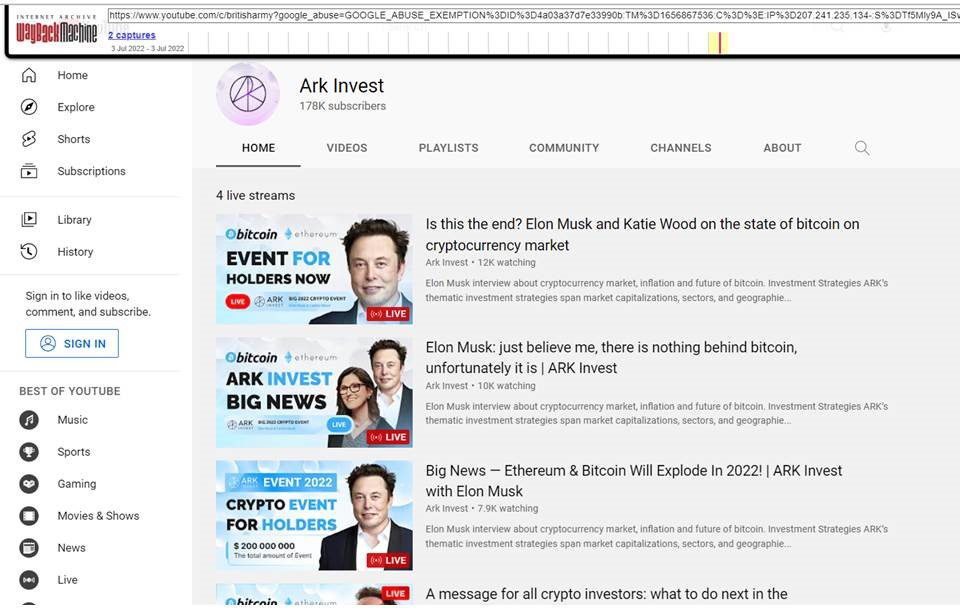 Hackers posted fake videos featuring Elon Musk on British Army YouTube Chanel.