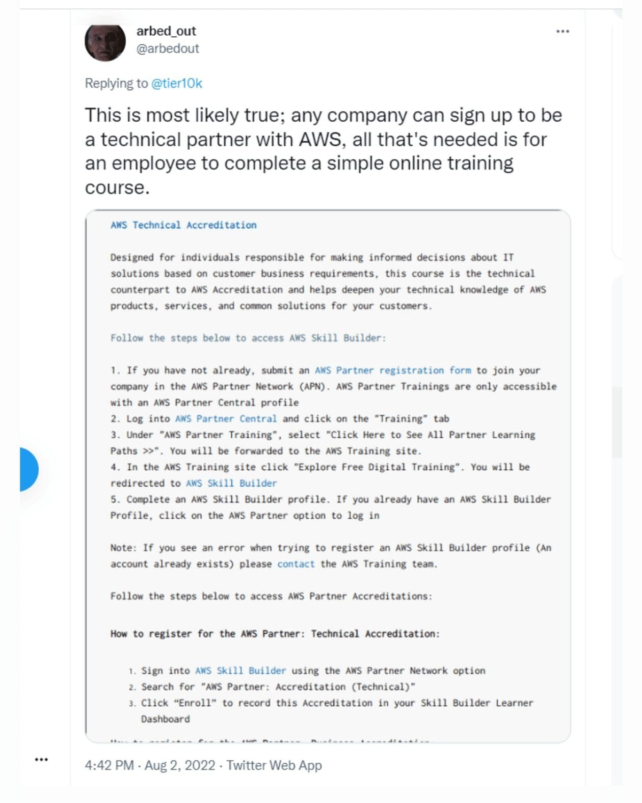 Is a partnership with AWS really a big deal?