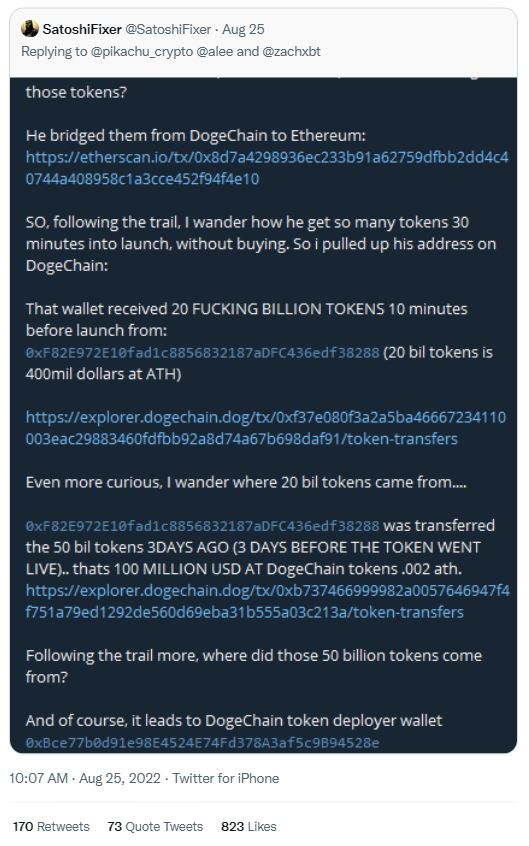 Dogechain announced its upcoming DC token launch