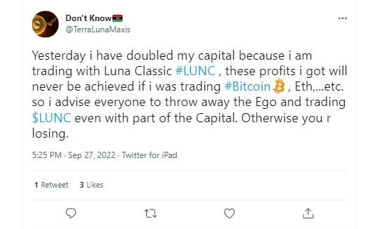 Investors are getting bullish on Terra Classic (LUNC). 