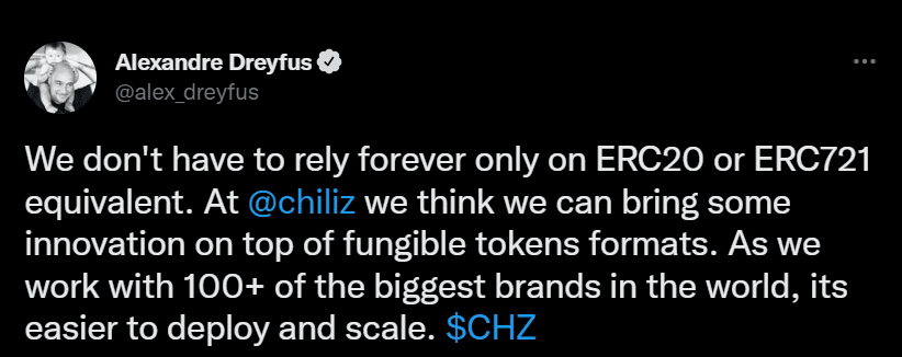 Chiliz plans to move to its own blockchain soon.