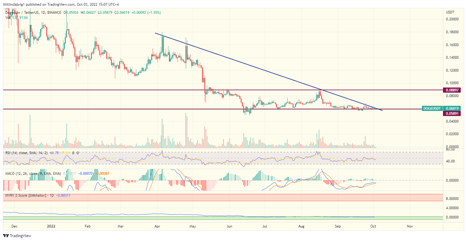 Dogecoin (DOGE) daily chart. Source: TradingView.com