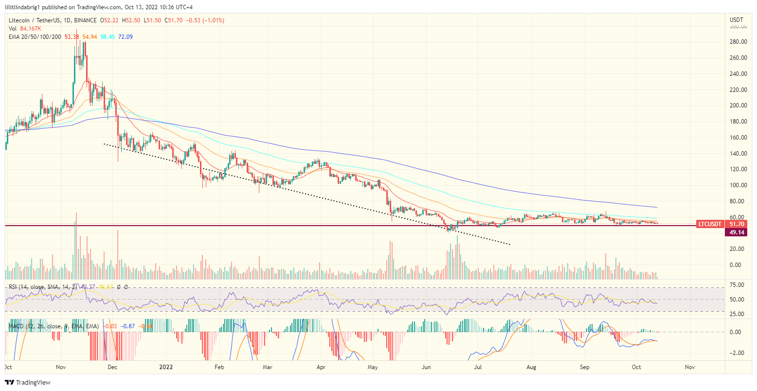 Litecoin (LTC) daily price chart. Source: TradingView.com 