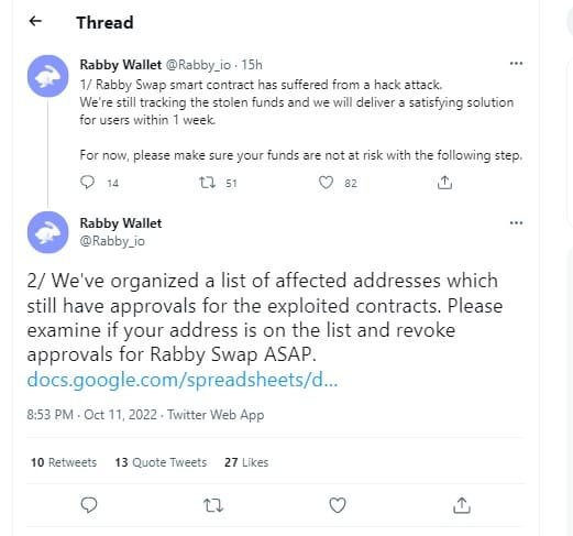 Rabby Swap hit with a $200,000 exploit
