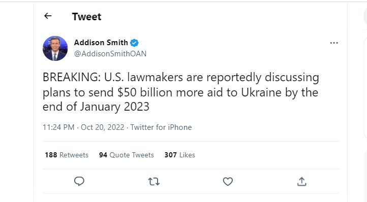 The US Congress will send more funds to Ukraine as it continues to defend itself from the Russian invasion. 
