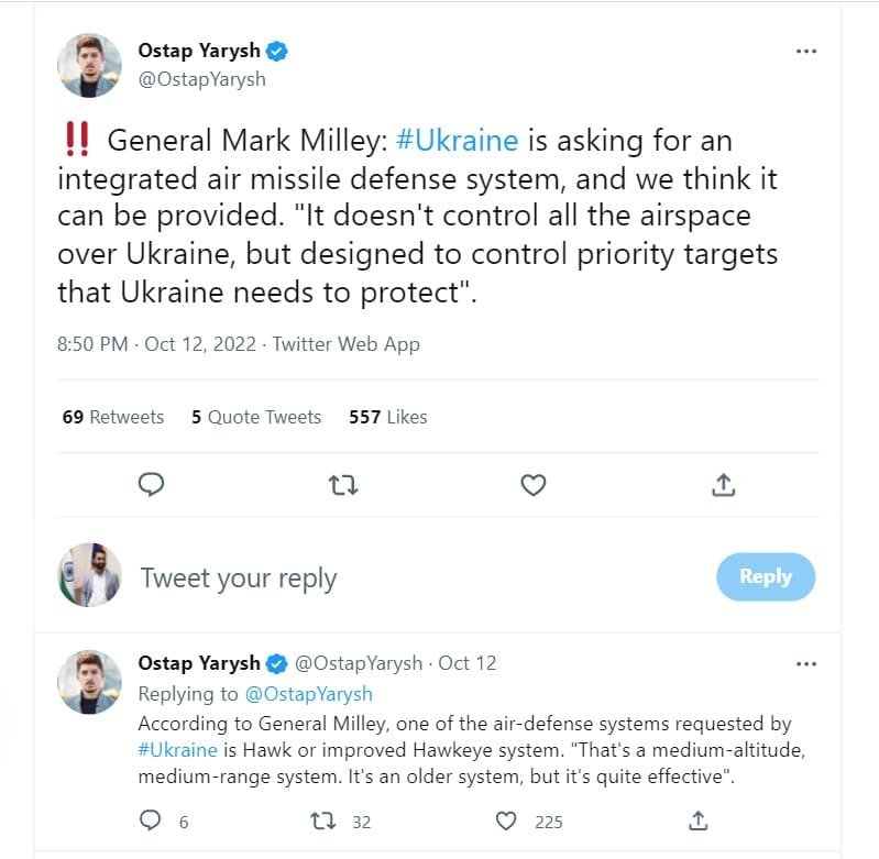 Ukraine To Benefit From HAWK in Russia Ukraine war