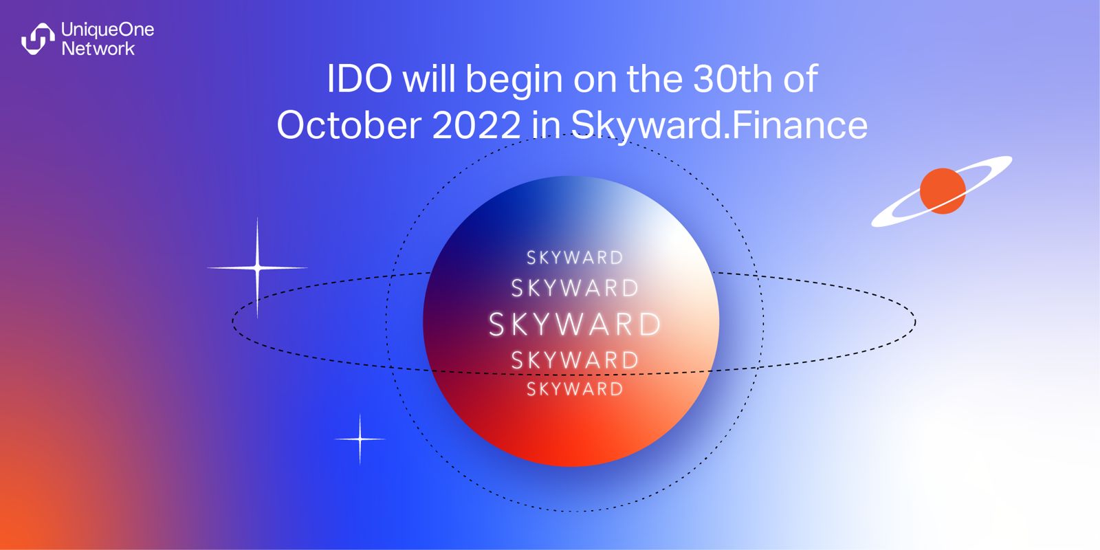, Unique One Network releases the schedule of its IDO from October to November. 2022.