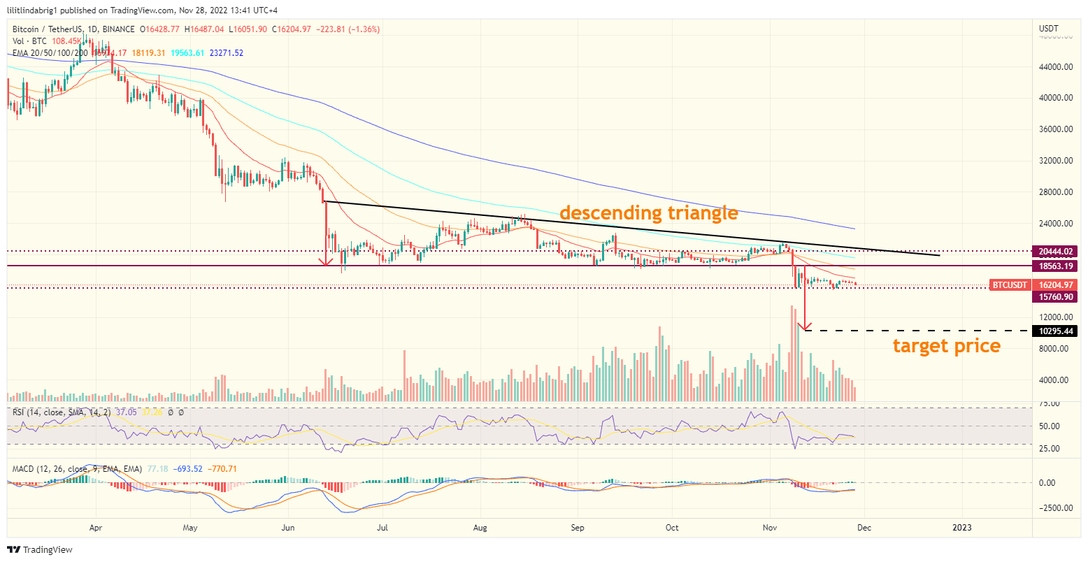 Bitcoin (BTC) daily price chart. Bitcoin (BTC) daily price chart.