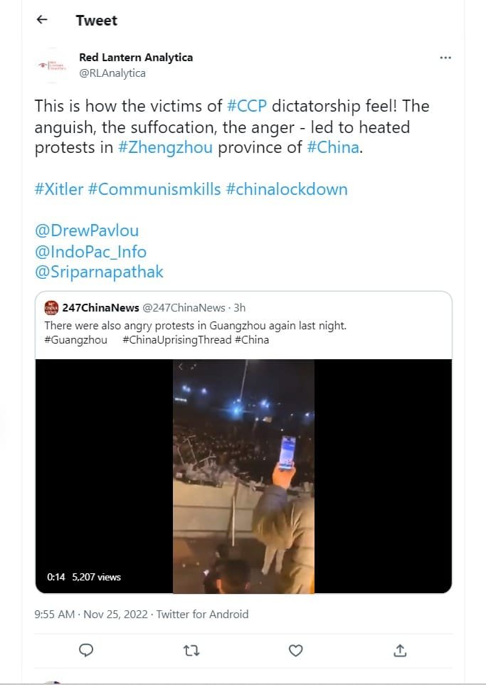 Several citizens have come out to protest the Zero Covid policy in China