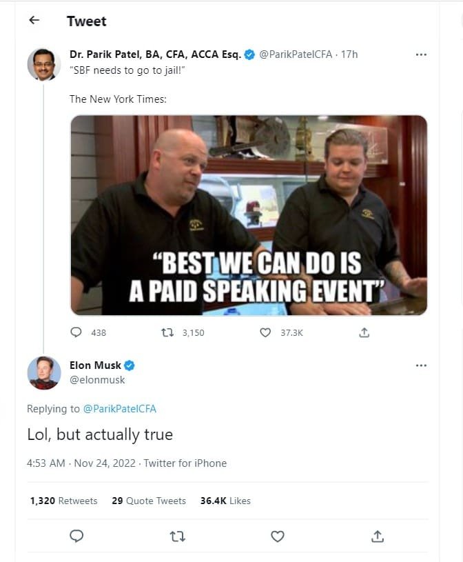 Several critics are trolling New York Times for inviting SBF to speak at an event