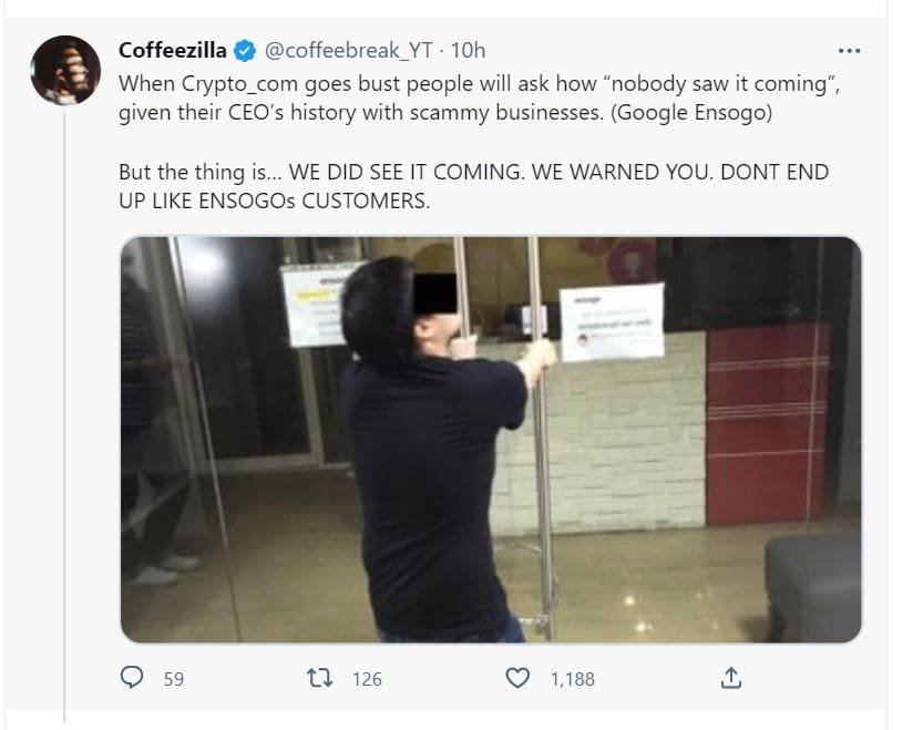 Crypto.com CEO Kris Marszalek has a questionable past, according to some traders.