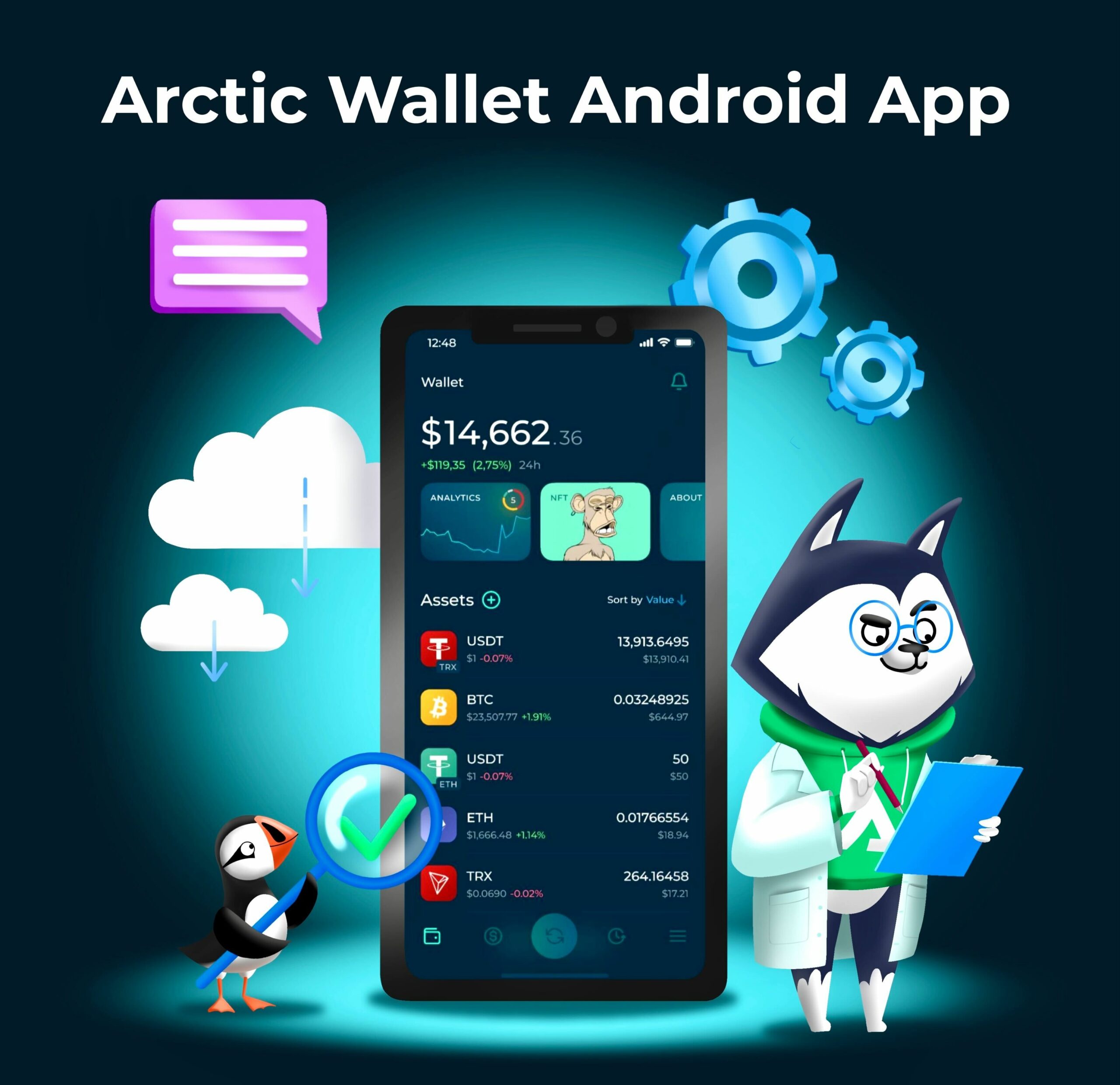 , A non-custodial Arctic Wallet is now available for Android