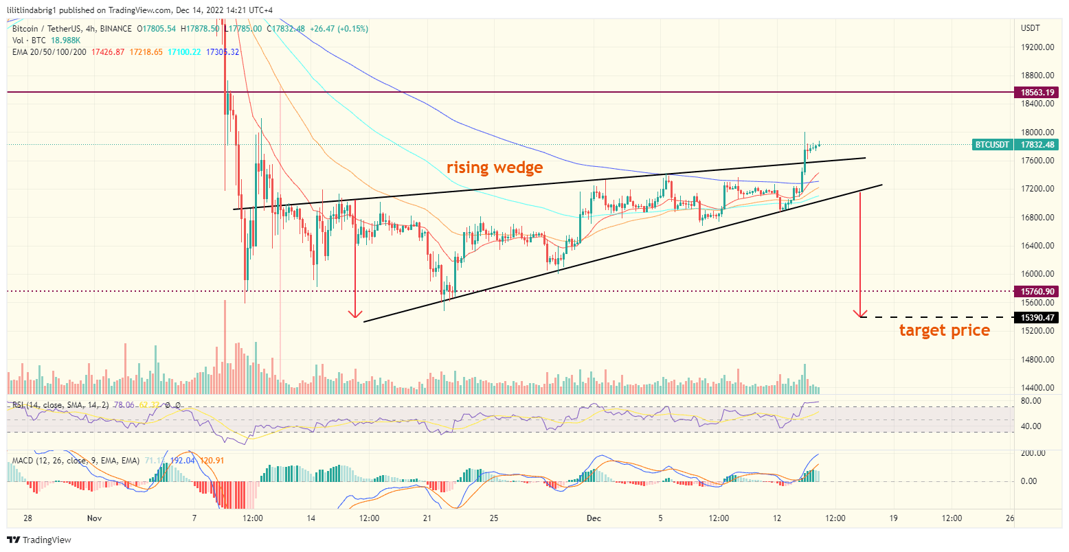 Bitcoin (BTC) daily price action chart. Source: TraingView.com 
