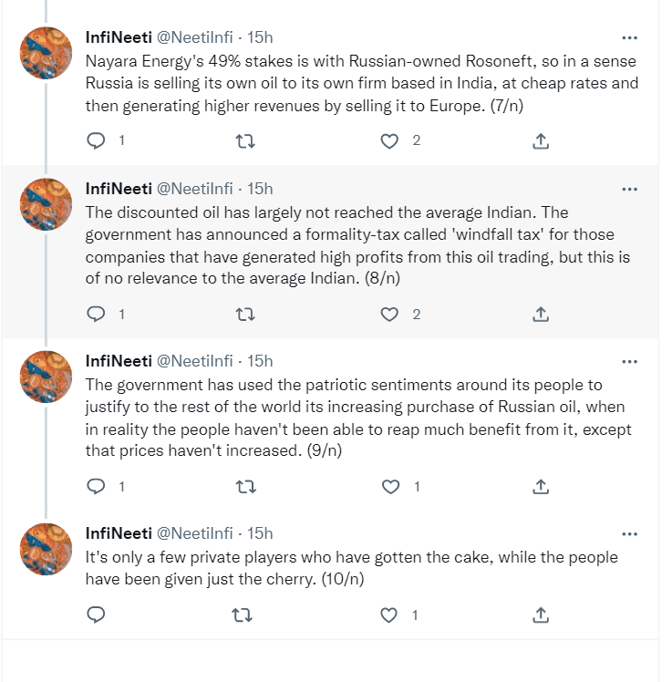A select few get rich from Russian oil imports A select few get rich from Russian oil imports