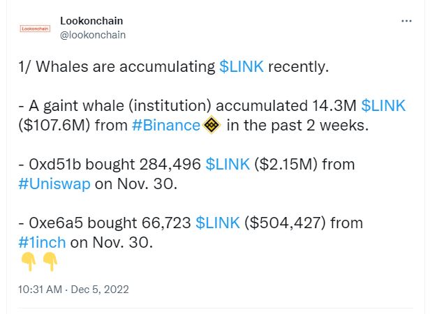 staking launch, Chainlink (LINK) whales accumulate ahead of staking launch tomorrow &#8211; 25% uptrend ahead?