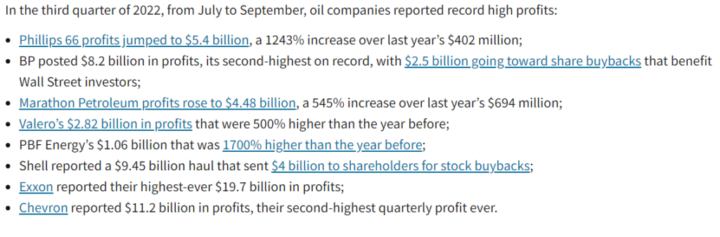 In the third quarter of 2022, oil companies reported record high profits amid increasing prices. Credit: Office of Governor of California
