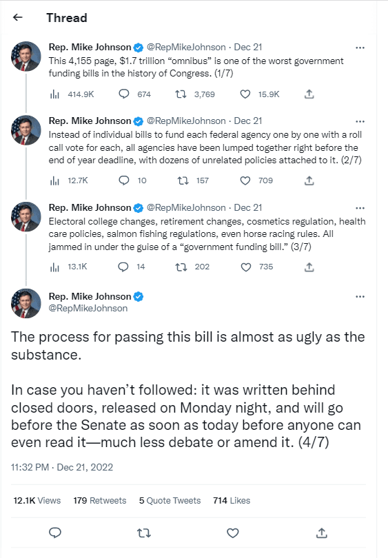 What is the $1.7 trillion Federal government spending bill? What is the $1.7 trillion Federal government spending bill?