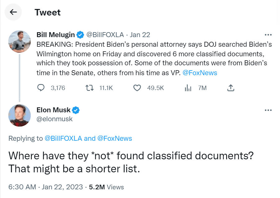 US President Joe Biden hid classified documents in his home in Delaware. After the FBI searched his home, his opponents claim he is a national security threat.