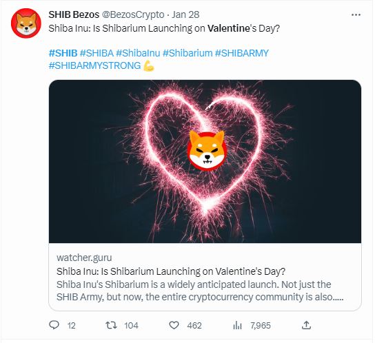 shibarium launch date, Shiba Inu Coin Price at 30% weekly jump as Shibarium Launch Date pinned on Valentine’s day shibarium release date shibarium launch 