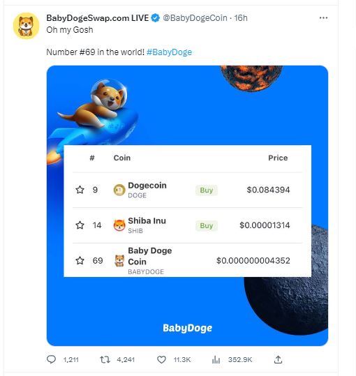 Baby Doge Burn Portal, Baby Doge Coin Rallies 20% amid BABYDOGE Burn Portal Launch