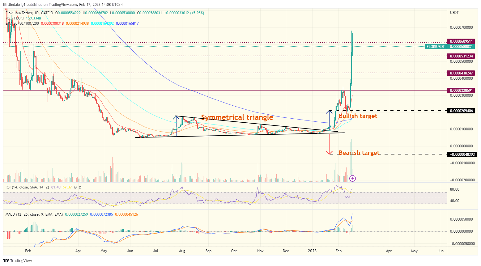 Floki Inu coin price soars over 200%