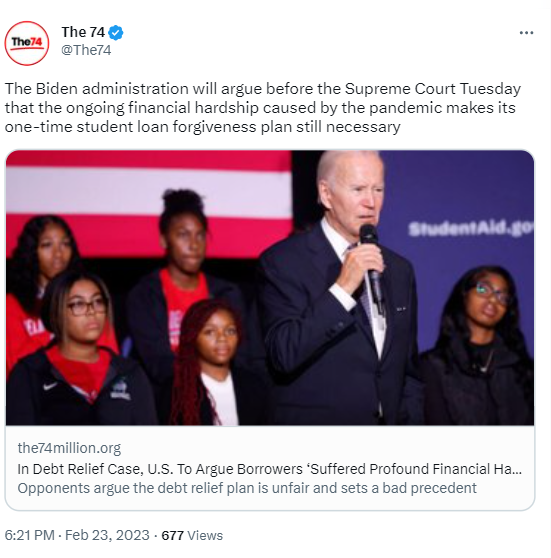 The Biden Administration has asked the US Supreme Court to rule in its favor. Several opponents have challenged Joe Biden's plans to cancel student debt worth billions in the country.