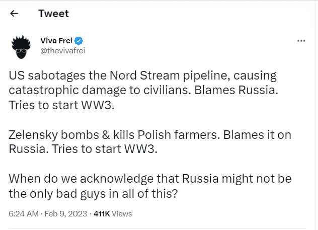 The United States allegedly attempted to start WWIII by sabotaging Nord Stream Pipeline 