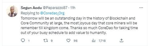 coreDAO community CoreDAO token