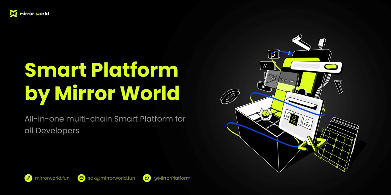 , Mirror World leads new era of blockchain application and gaming development with the first all-in-one multi-chain Smart Platform.