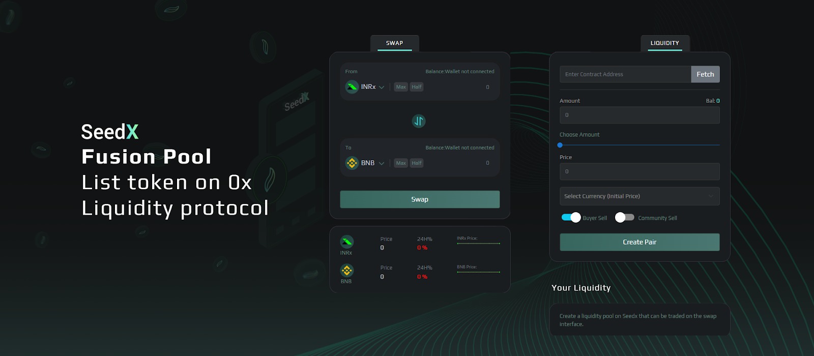 , SeedX introduces Decentralized Exchange utilities on its crypto platform.