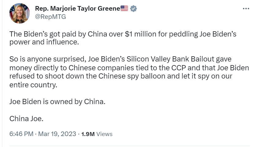 Republicans have slammed US President Joe Biden for his suspicious involvement with Chinese companies 