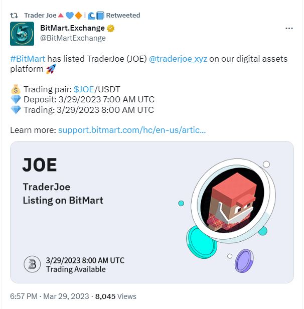 trader joe, Trader Joe coin surges 200% thanks to locked capital on Arbitrum &#8211; is JOE a BUY?
