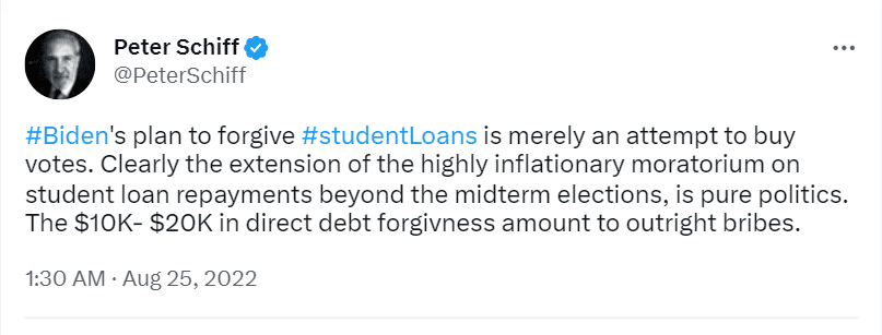 US President Joe Biden faced increasing criticism from for his student debt forgiveness program