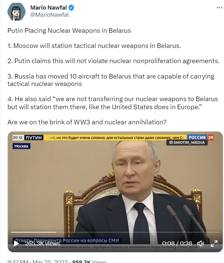 Vladimir Putin may open a new front against Ukraine from Belarus by deploying tactical nuclear weapons 